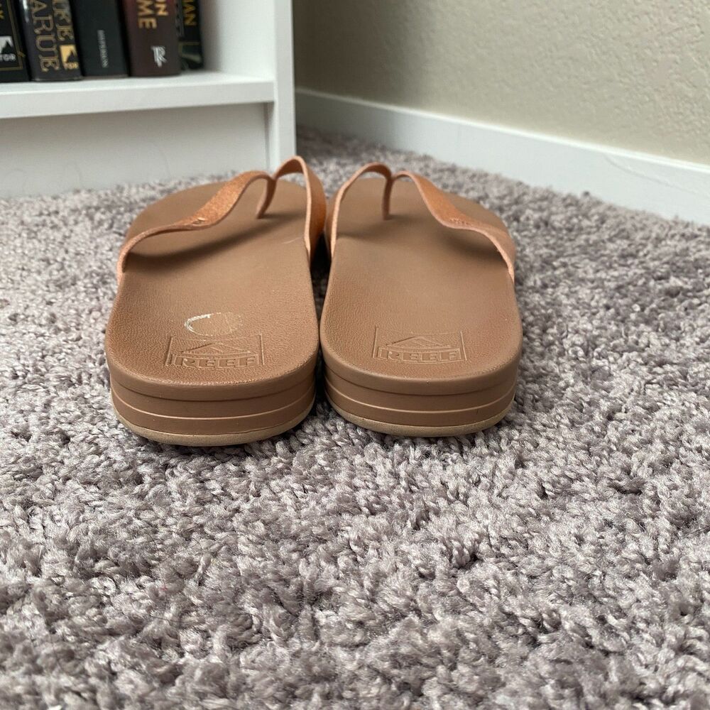 REEF Tan Casual Comfort Everyday Beach Summer Resort Wear Flip‑Flop Sandals 10 - Picture 5 of 10